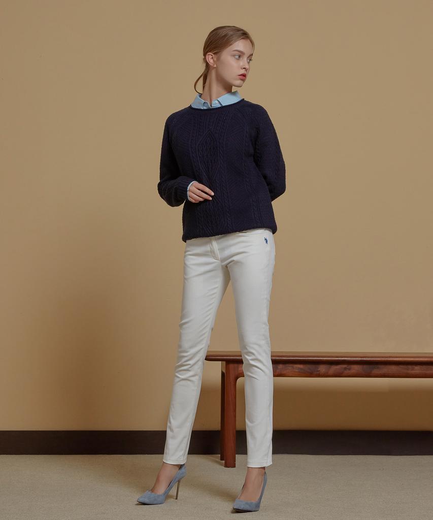 USPOLOASSN White Label Brushed Cotton Pants_Ivory