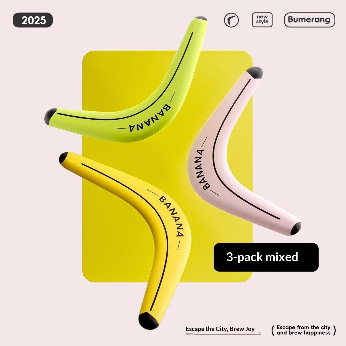 Bananás Bumeráng Puha Visszatérő Repülő Korong Kültéri Játék Szülő-Gyermek Interaktív Játék Játék Fiúknak Fűzöld Tér Tevékenység