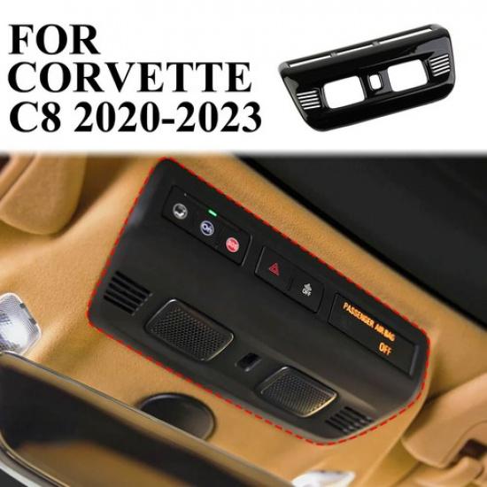 

Glossy Black Overhead On-star Access Panel Cover Trim For Chevrolet Corvette C8