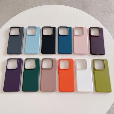 Dla Xiaomi 13 14 Pro Wytrzymała metalowa rama obiektywu z dużym otworem Skórzana obudowa PC Ochraniacz tylnej pokrywy