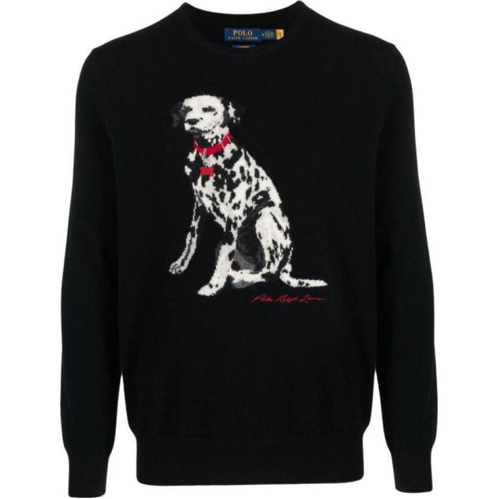 

Мужской свитер с круглым вырезом Polo Ralph Lauren Dog Pattern Printed 710916797-001 L