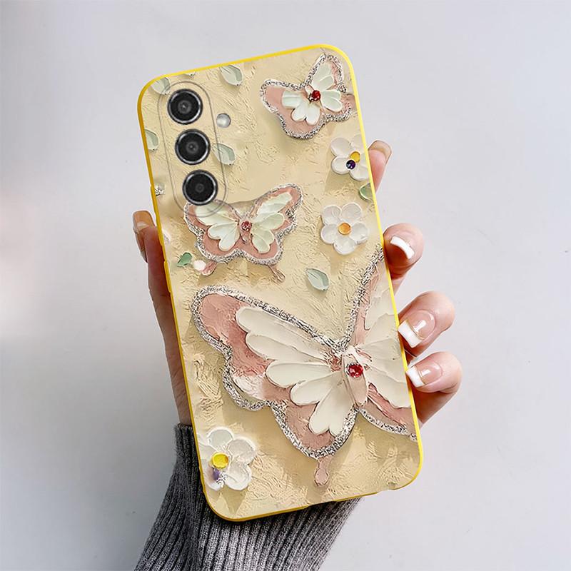 For Samsung Galaxy M35 Case M 35 Popular Butterfly Silicone Soft Back Cover For Samsung M35 5G Phone Case Cover 6.6" Funda Coque