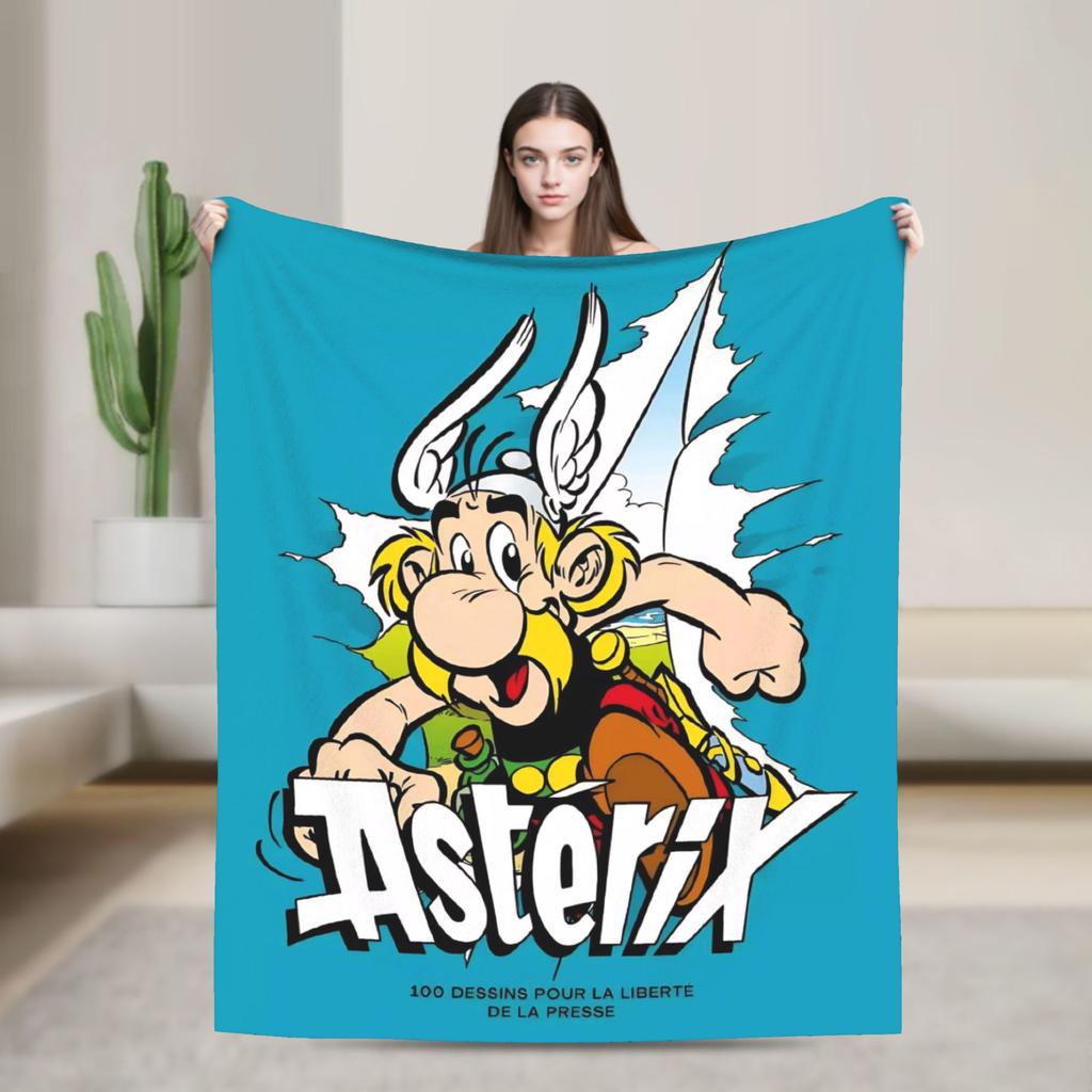 Asterix And Obelix Blanket Quality Super Soft Throw Blanket Winter Picnic Home Decor Fashion Bedspread