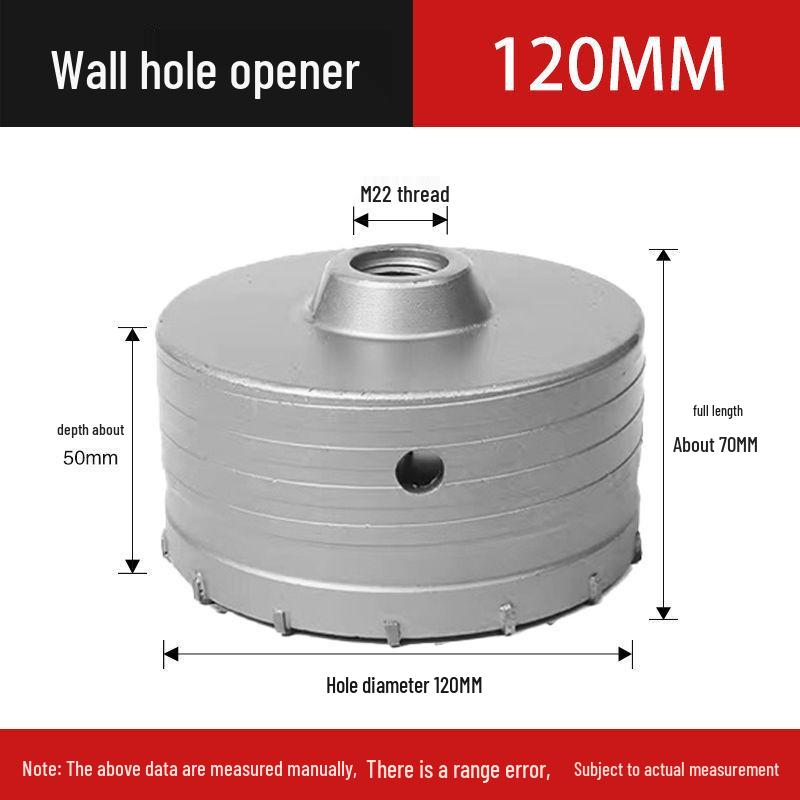Electric Impact Drill Bit for Cement and Brick Walls - Dry Drilling Opener for Air Conditioner and Water Pipe Installations
