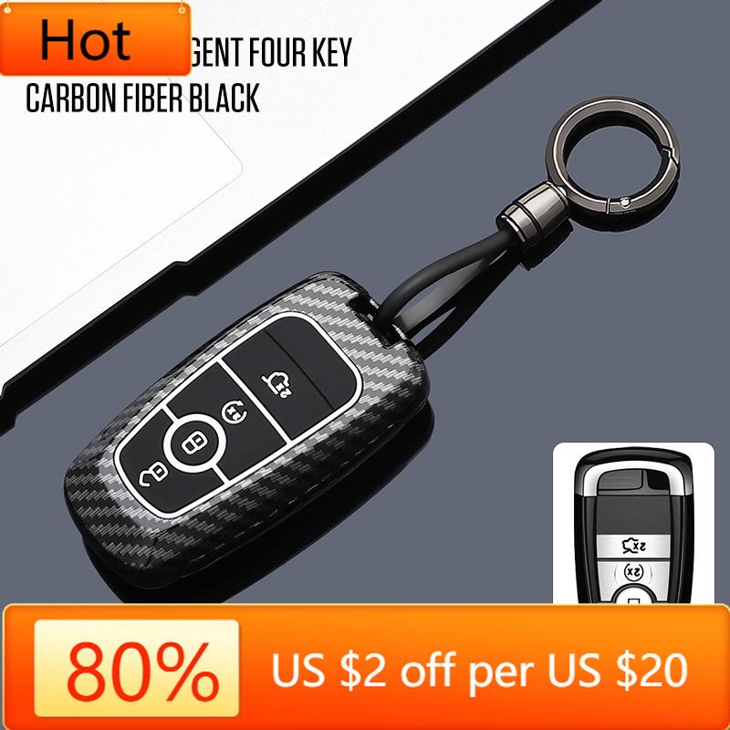 Interior Mouldings Car Key Fob Case Cover For Ford Escape F150 Explorer Kuga Edge Bronco Sport Ecosport Mustang Ranger Maverick