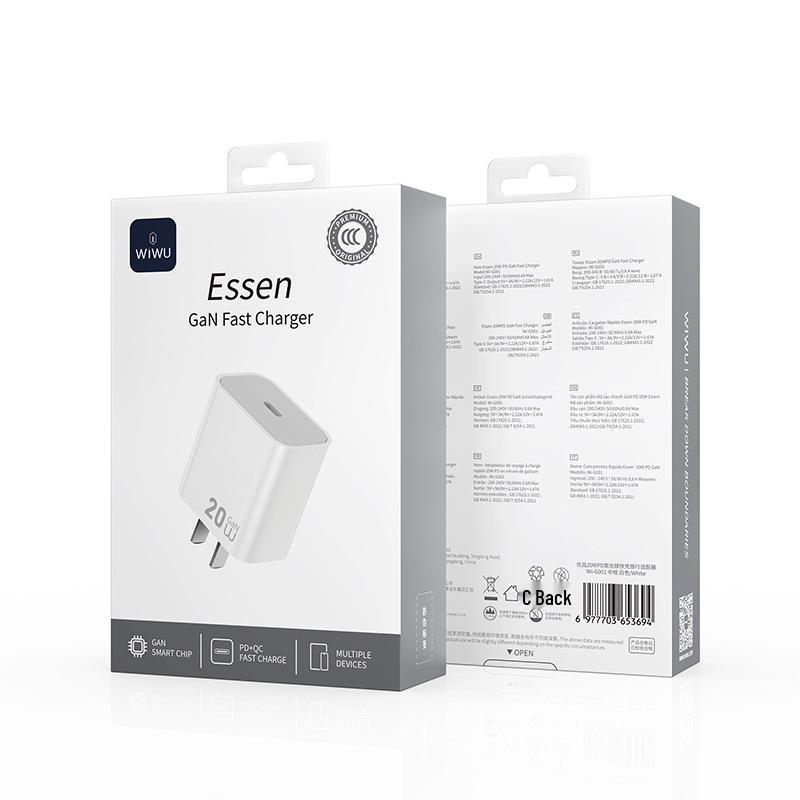 

WIWU 20W Fast Charger with Dual Cables for iPhone 17 Pro Max/16/15
