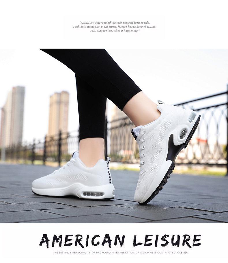 2026 Women's Korean Style Air Cushion Fashion Sneakers - Soft Sole, Breathable Athletic Shoes