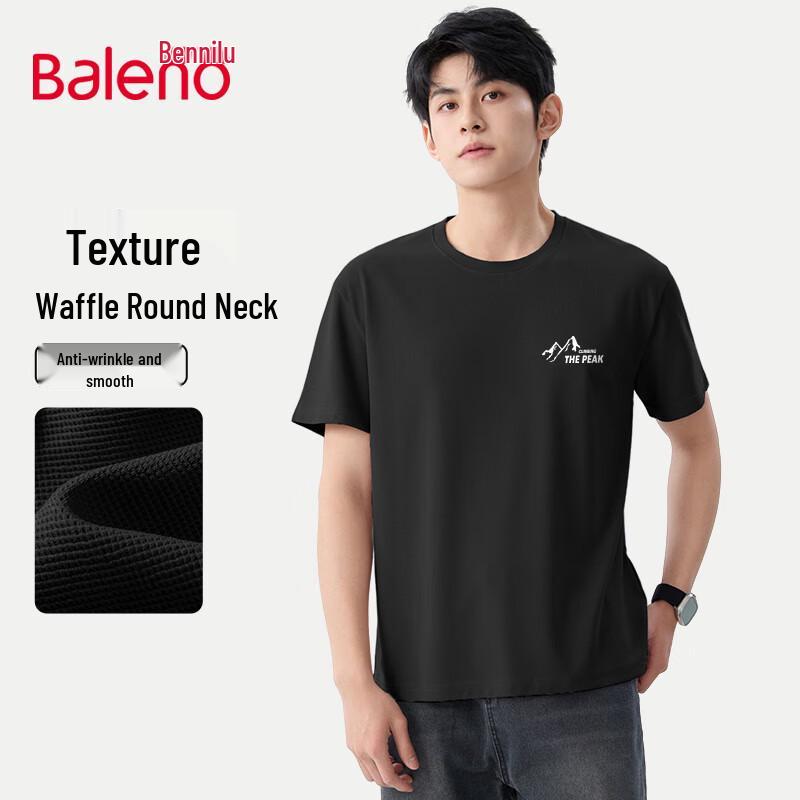 Baleno Men s Waffle Knit Mountain Series Short Sleeve T-Shirt L
