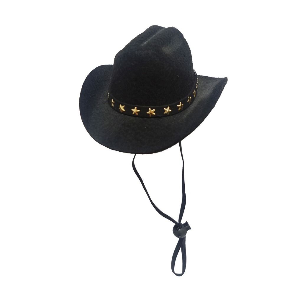 Non-woven Dog Costume Top Hat British Style Pet Sun Hats Fashion Pets Star Cowboy Hat  Cosplay