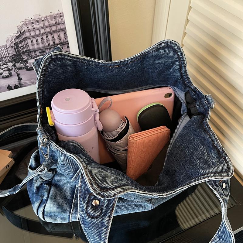 Denim Bag Shoulder Bag Large Capacity Women's Tote Bag Crossbody Bag