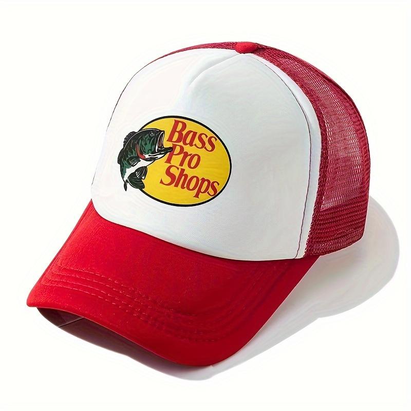 Fashion Fish Trucker Caps for Men Funny Fishing Print Baseball Cap Unisex Cool Summer Mesh Net Hat
