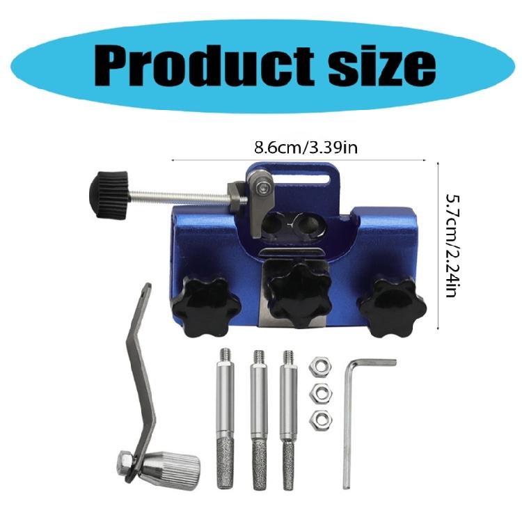 Chainsaw Sharpener Portable Hand Crank Tool with Sharpening Rod Chainsaw Sharpening Jig Kit for Chainsaw Electric