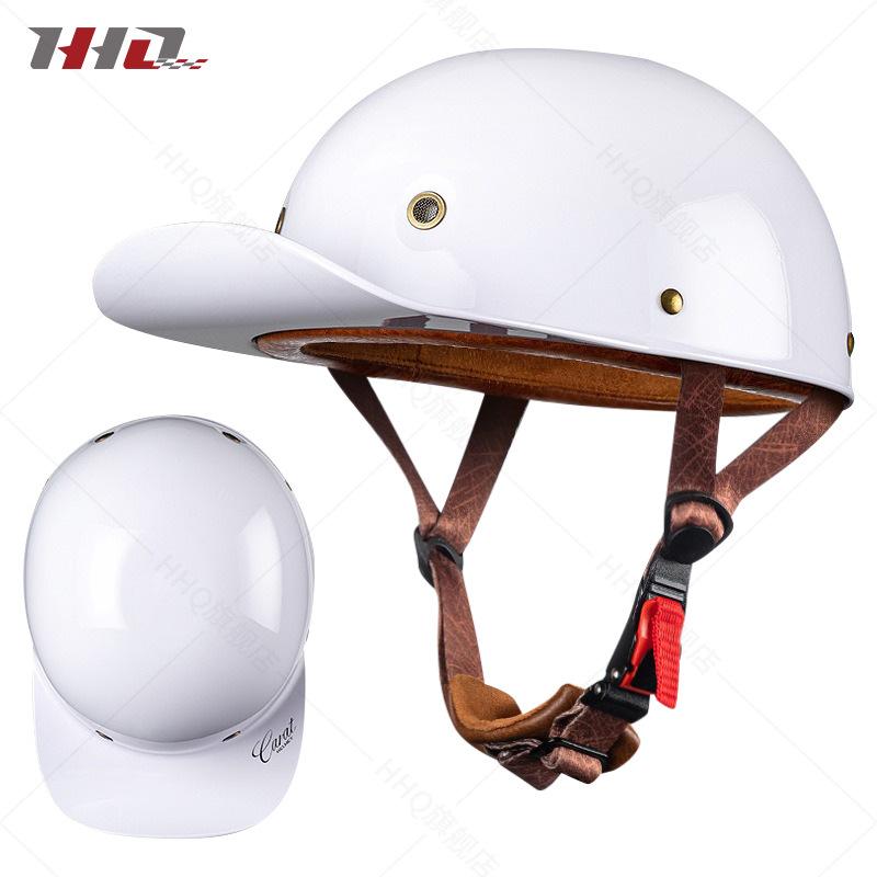 Motorcycle Helmet Half Helmet Summer Men's and Women's Vintage Harley Electric Motor Car Baseball Cap and Helmet