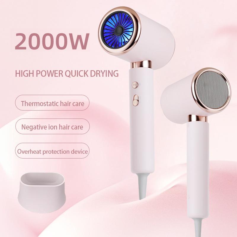 High-Speed Negative Ion Hair Dryer for Home and Salon Use - Cold & Hot Air, High Power