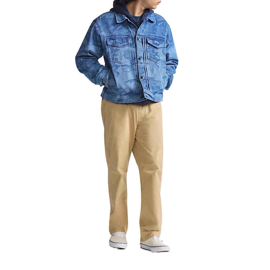 Vans Denim Jackets Men's Blue Lapel Moderate VN000P7DCDX