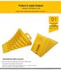 Anti-slip Rubber & Wood Tire Stop Block - Prevents Car Rolling