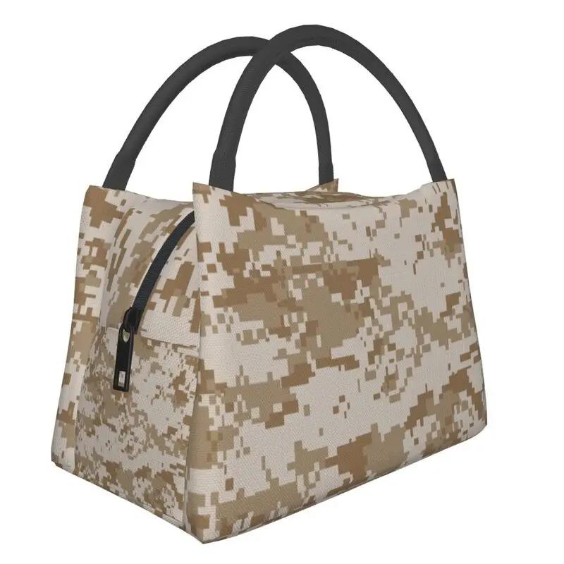 Camo Thermal Insulated Lunch Bag Women Arm Military Camouflage Portable Lunch Container Multifunction Meal Food Box