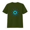 Cardano Crypto Ada Coin Blockchain Cryptocurrency T Shirt with Blue Dot Pattern Design vintage Washed Breathable Unisex