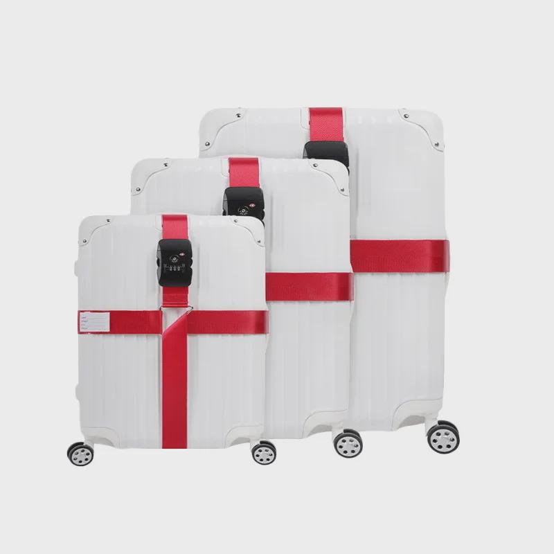 Curea valiză antiexplozivă cu curele încrucișate, cataramă de întărire și lacăt TSA