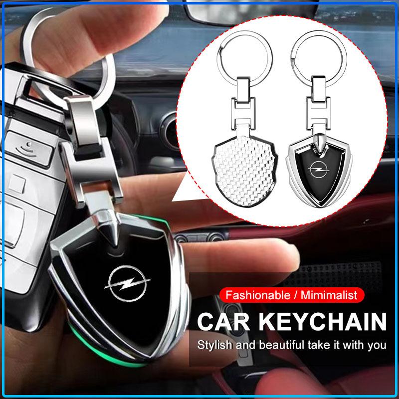 1Pcs 3D Metal Alloy Car Keychain Emblem Badge Accessories For Opel crosa d astra h insignia astra j zafira b mokkaastra vivaro astra g