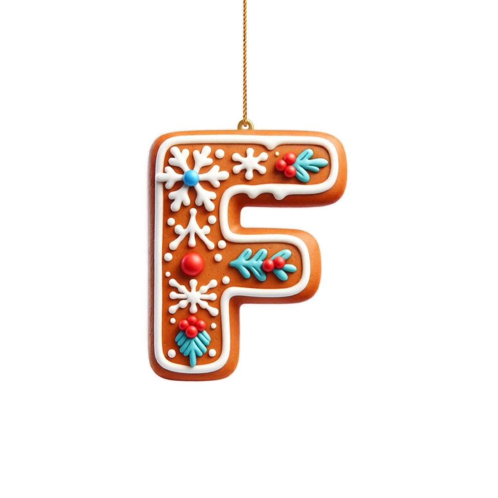 Christmas Hanging Ornaments 26 Letters for Holiday Tree Decor
