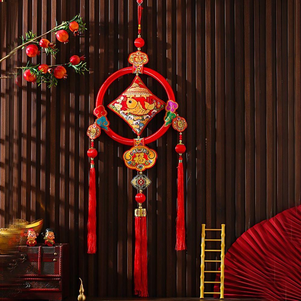 Traditional New Year Fish Pendant Hanging Spring Festival Ornament  Spring Festival