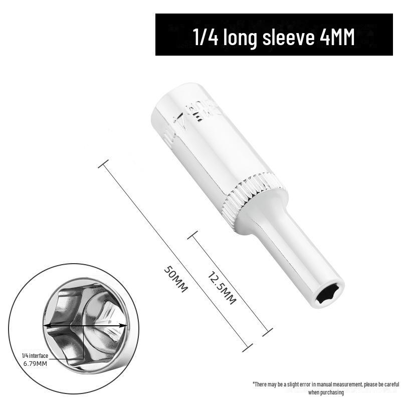 Green Forest 6.3mm Hexagonal Socket/Wrench Sleeve Set with 1/4 Socket Head Ratchet Wrench.