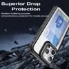 Shockproof Acrylic Hard Cover for IPhone 16 Pro Max 15 14 Plus 13 11 Folding Lens Stand Transparent Slot Card Holder Wallet Case