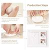 1 Set Newborn Baby Hand Foot Print DIY Photo Frame With Mold Clay Imprint Kit Non-toxic Baby Souvenirs Baby Milestone Decor Gift