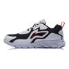 Li Ning Comfortable Mesh, Synthetic Leather Slip Resistant Low top Casual Running Shoes Men's White Black ARHP275-5