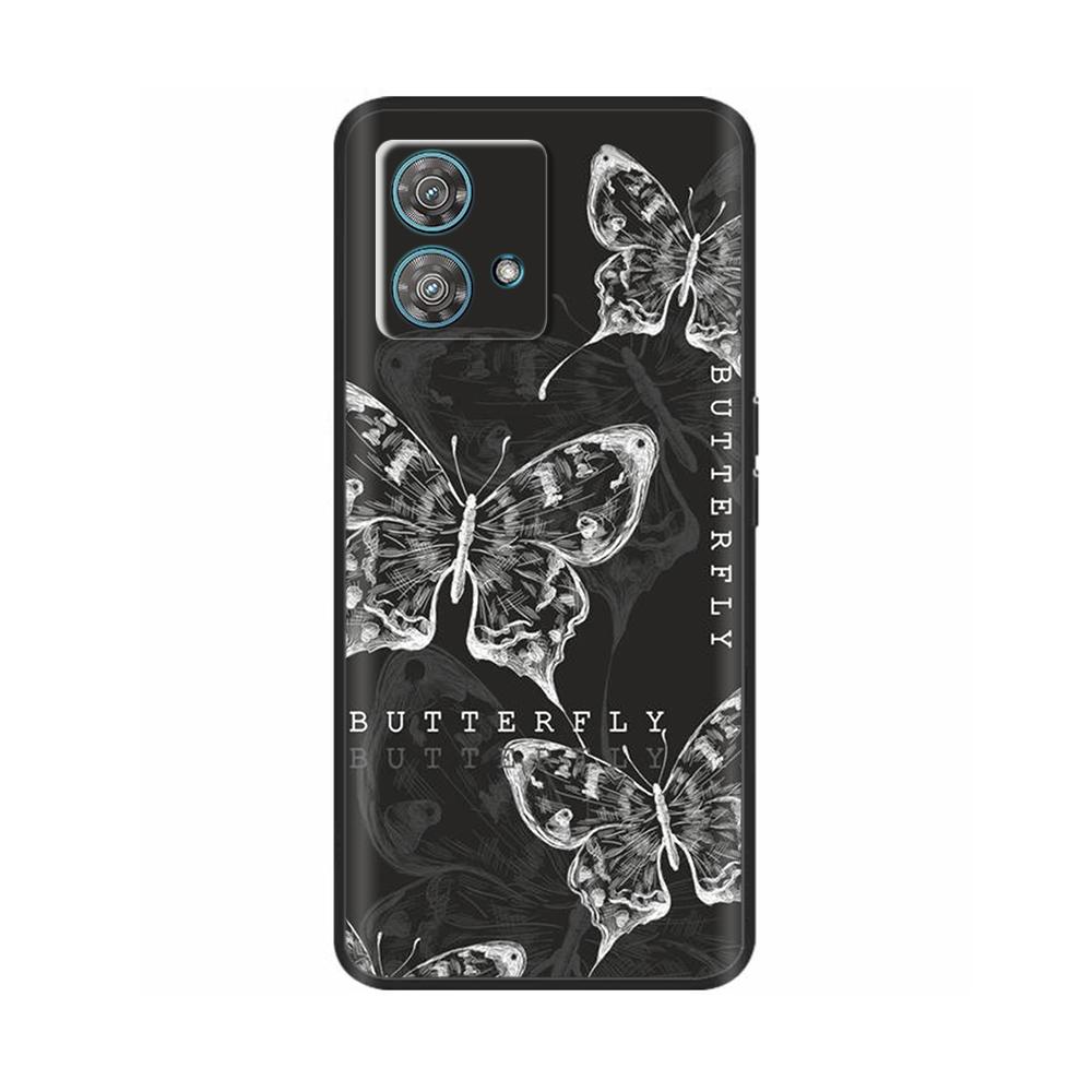 For Motorola Moto Edge 40 Neo Case Soft Silicone Flower Phone Back Cover For Motorola Edge 40 5G Cases Edge40 Neo Coque Fundas