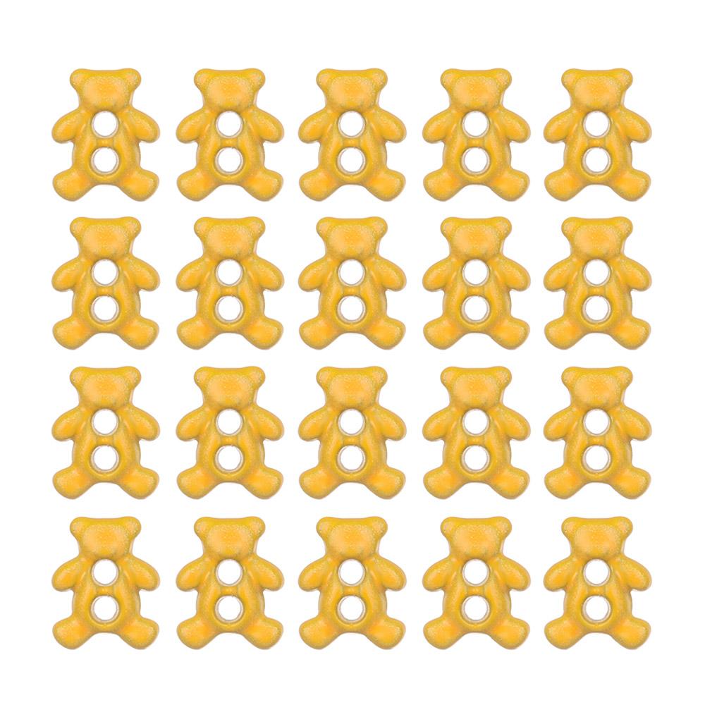 20/40Pcs Mini 6mm Metal Buckle Bear Pattern Decor Buckles for 1/6 Kid Doll Toy Button Buckle DIY Doll Clothes Sewing Accessories