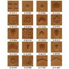 20Pcs Leathercraft Leather Printing Stamp Pattern Carved Carving Tool  Hand Working