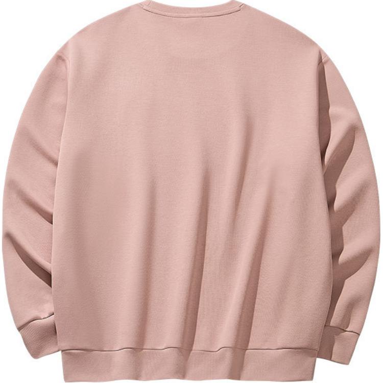 Anta Casual Comfortable Round Neck Pullover Sweatshirt Unisex sweatshirt Fusang-Pink 972448710-2