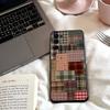 Scottish Tartan Pattern Phone Case For Samsung S25,24,23,22,30,21,10,9,Ultra,Plus,Lite,FE,4,5 G Soft Black Case