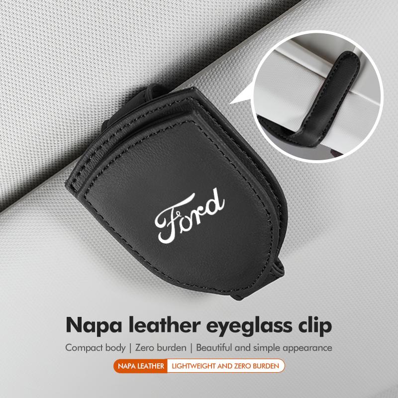 Car Sun Visor Glasses Universal Holder Clip Auto Accessories For Ford Escort KA Flex Everest KA Expedition Falcon Fusion