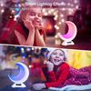 Moon Light Alarm Clock RGB Color Changing Light Bluetooth Speaker Scene and Music Mode, Touch Dimmable