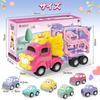 KaeKid Car Toy Mini Car Toy Girl 2 3 4 5 Years Old Girl Gift Children's Car Toy Light and Sound Storage Educational Toy 1 Year Old Boy Ranking