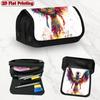1pc a Pencil Case Featuring The Egyptian God Anubis, Designed with a Double Layer And a Large Capacity Zipper Closure, Perfect for Use In Schools, Off