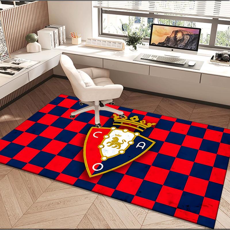 1PC Rug FC Osasuna Golden Lion Carpet, Chair Rug,Area Rug for Office Bedroom Living Rooms Bedroom, Doormat Decor Christmas Fan Gifts