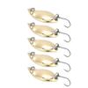 20 PIEZAS Cucharillas de Pesca Metálicas con Anzuelo Único Señuelos Wobbler Cucharillas Señuelos de Pesca Pesca en Agua Dulce