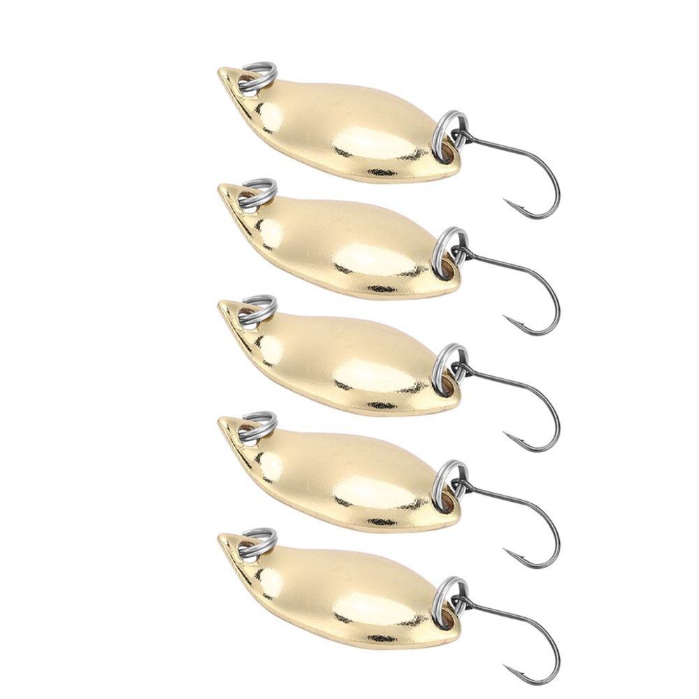 20 PIEZAS Cucharillas de Pesca Metálicas con Anzuelo Único Señuelos Wobbler Cucharillas Señuelos de Pesca Pesca en Agua Dulce