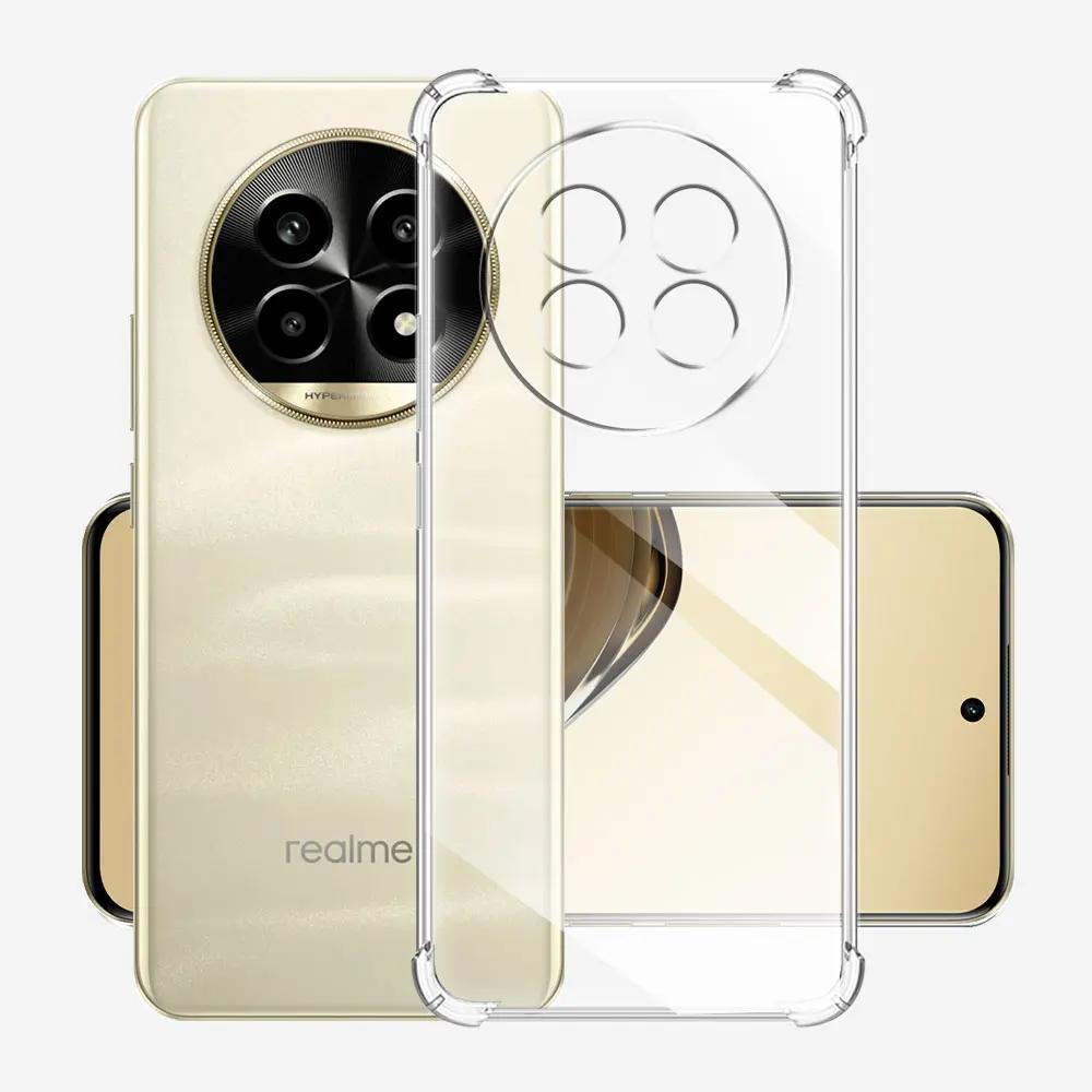 For Realme 13 Pro Plus 5G Case Clear Silicone Soft Phone Case For Realme 12 4G 13 Pro Transparent Shockproof Protect Back Cover