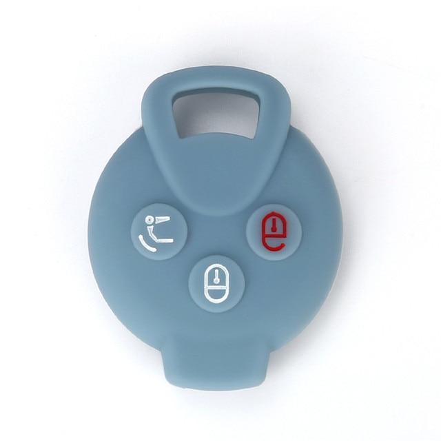 Silikonowa obudowa kluczyka do samochodu obudowa pilota do Mercedes Benz Smart 451 Chiave Roadster Crossblade Fortwo Roadster K Forfour akcesoria