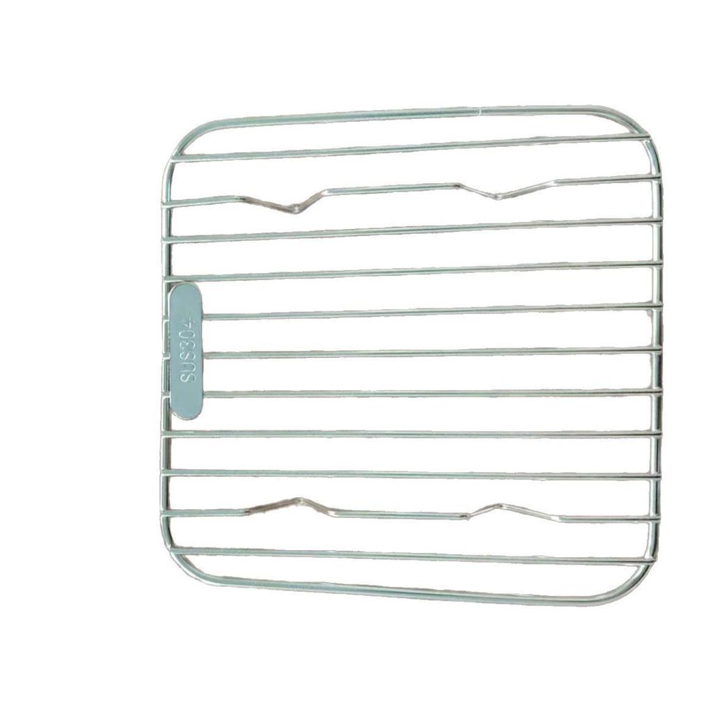 Stainless Steel Semi-Circular Oil Draining and Cooling Rack with Feet for Baking and Barbecue