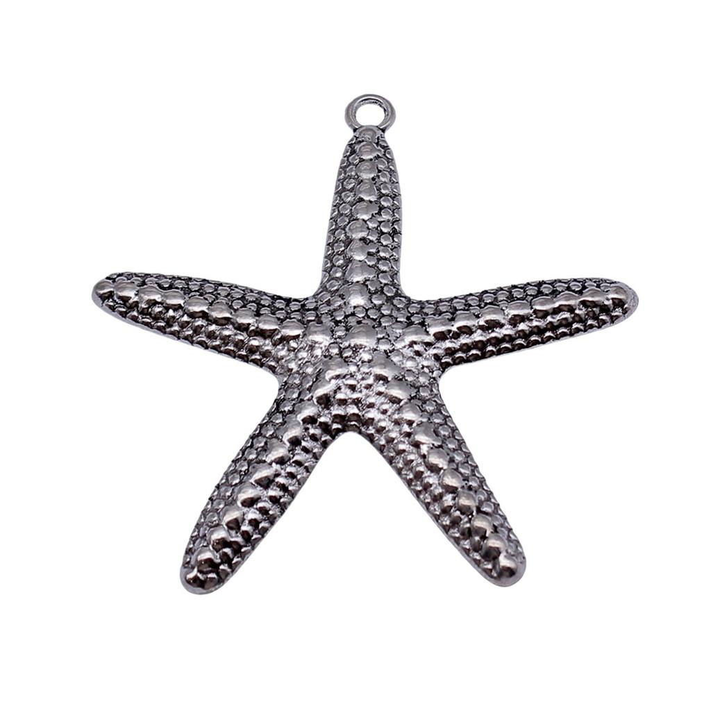 Starfish Charms Multi Color Metal Pendants For Beach Themed DIY Jewelry Accessories