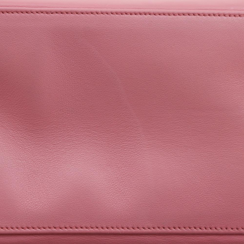 CHANEL Chain tote Tote Bag COCO Mark Long shoulder pink Calfskin Women Used