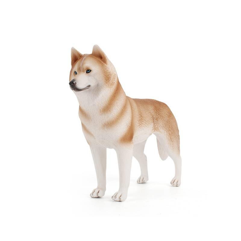 Pvc Husky Dog Model Collectible Figurine For Home Decor And Gift