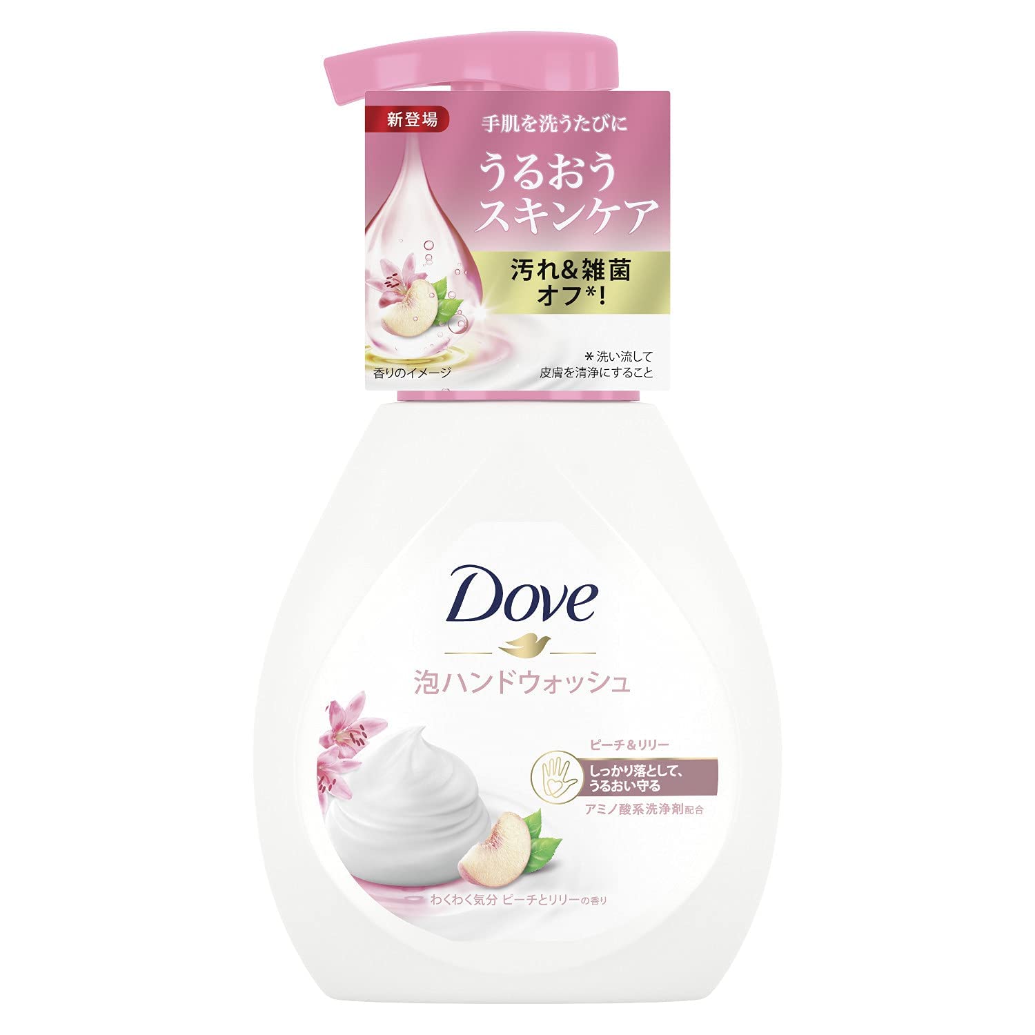 

Dove Жидкое мыло пена для рук пенный тип Персик Лилия 240мл &