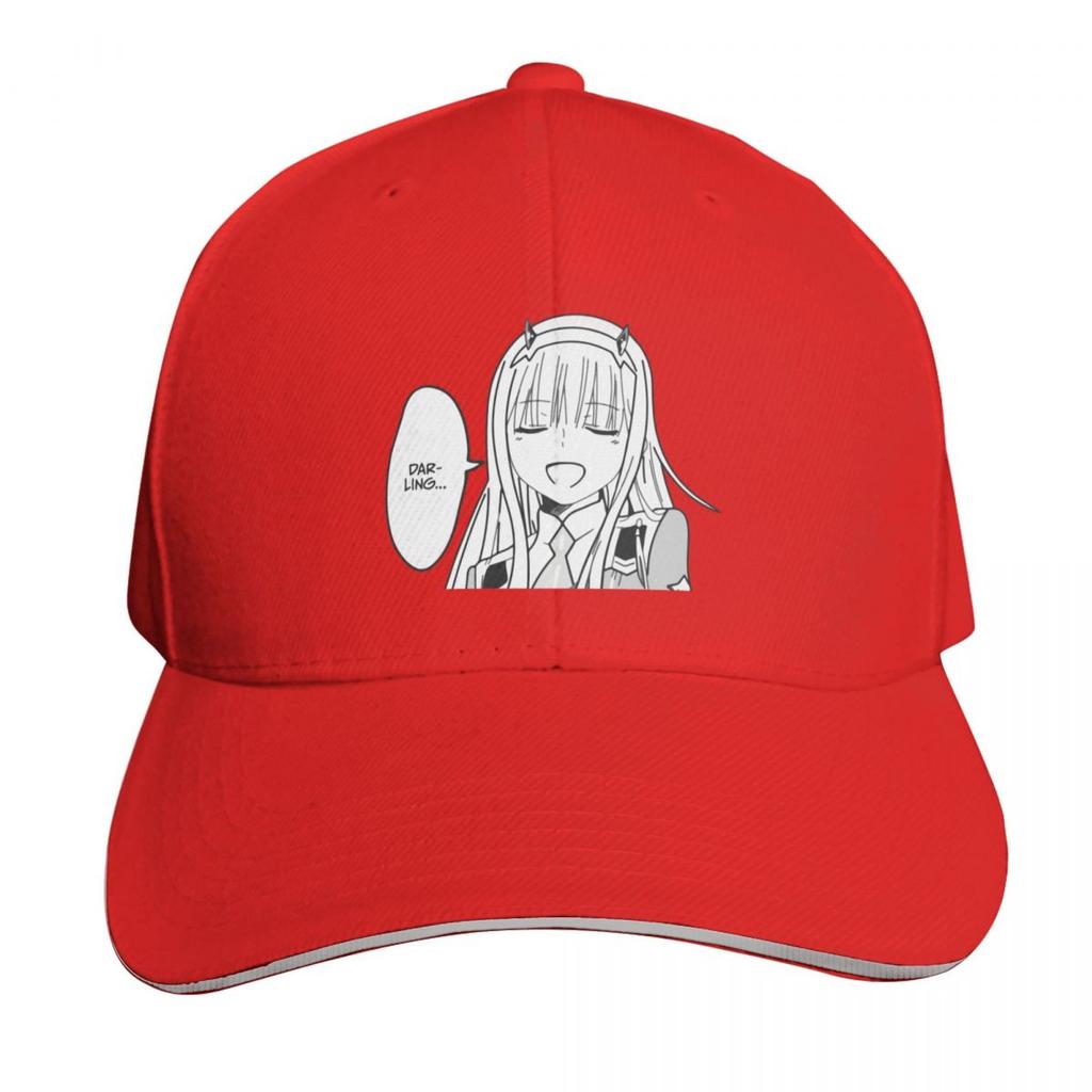 Zero Two Cute Kawaii Anime Peeker Darling In The Franxx Baseball Cap Beach Sun Hat For Children birthday Golf Women Unisexs